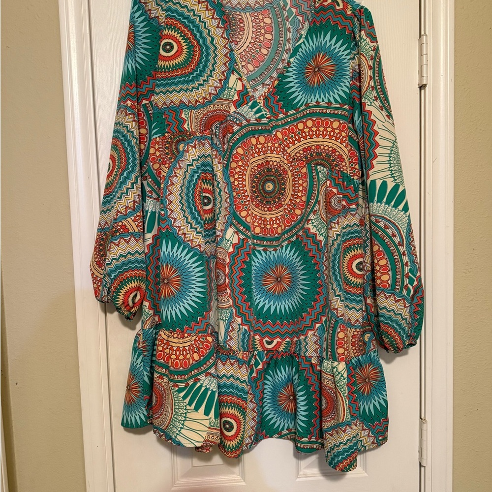 Colorful Patterned Dress